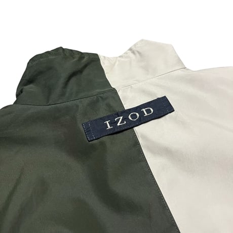 IZOD BI COLOR FULL ZIP NYLON JACKET