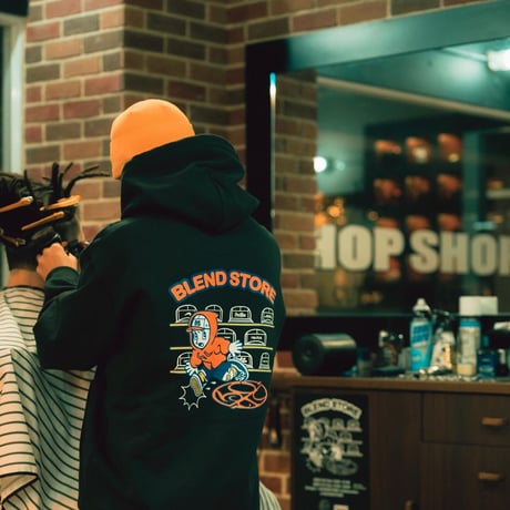 STOIC JPN × BLEND STORE 15.6oz HEAVY WEIGHT HOODIE : BLACK