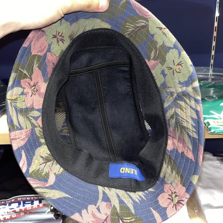 FLOWER PATTERN HALF MESH CUSTOM  HAT