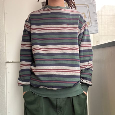 POLO RALPH LAUREN MULTI BORDER SWEAT SHIRT