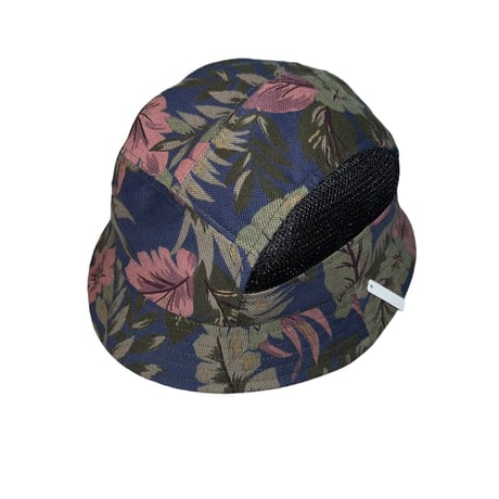 FLOWER PATTERN HALF MESH CUSTOM  HAT