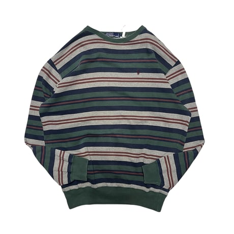 POLO RALPH LAUREN MULTI BORDER SWEAT SHIRT