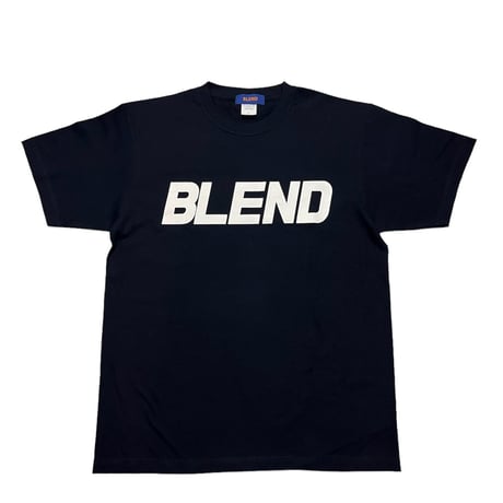 BIG LOGO "BLEND" HEAVY WEIGHT T-SHIRT NAVY