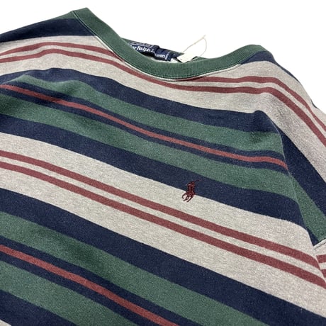 POLO RALPH LAUREN MULTI BORDER SWEAT SHIRT