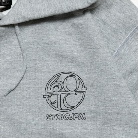 STOIC JPN × BLEND STORE 15.6oz HEAVY WEIGHT HOODIE : ASH GRAY