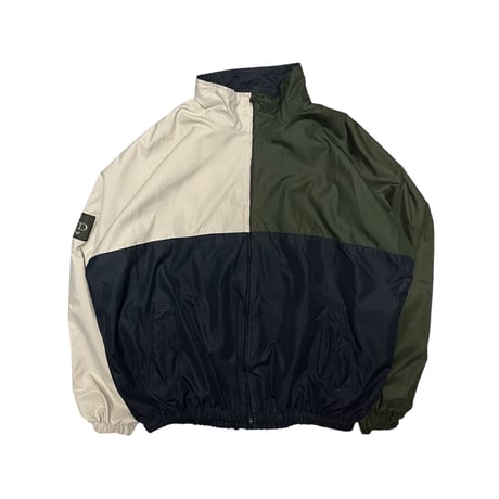 IZOD BI COLOR FULL ZIP NYLON JACKET