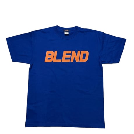 BIG LOGO "BLEND" HEAVY WEIGHT T-SHIRT BLUE
