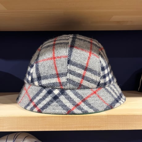GRAY CHECK MUFFLER CUSTOM  HAT