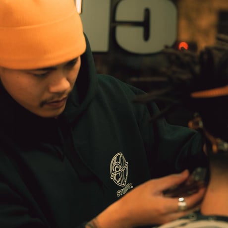 STOIC JPN × BLEND STORE 15.6oz HEAVY WEIGHT HOODIE : BLACK