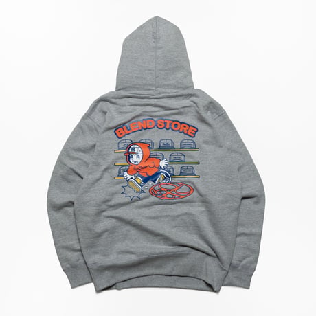 STOIC JPN × BLEND STORE 15.6oz HEAVY WEIGHT HOODIE : ASH GRAY