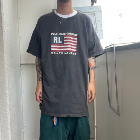 POLO JEANS FADE BLACK T-SHIRT