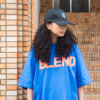 BIG LOGO "BLEND" HEAVY WEIGHT T-SHIRT BLUE