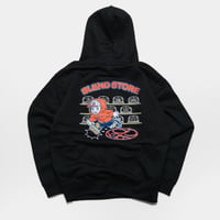 STOIC JPN × BLEND STORE 15.6oz HEAVY WEIGHT HOODIE : BLACK