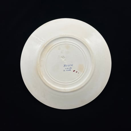 Creil et Montereau クレイユ エ モントロー　HBCM 「Bearn」バスク柄プレート｜フランスアンティーク