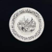 Sarreguemines サルグミンヌ グリザイユ 「Pardon accordé aux révoltés du Caire（カイロの反乱軍に与えられた赦し）」