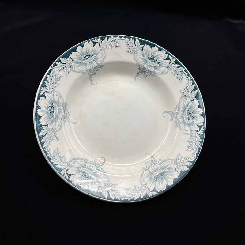 1896s~ st.amand 29cm 白色のサラディエ サンタマン 大皿