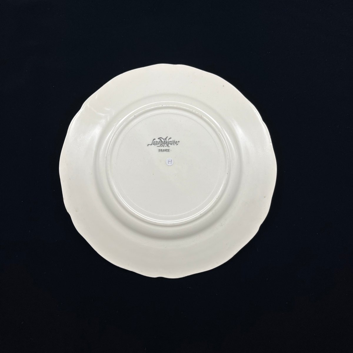 Sarreguemines サルグミンヌ 花リム ゴールド スーピエール Sarreguemines サルグミンヌ 花リム ゴールド スーピエール