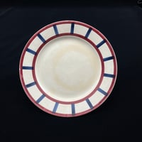 Creil et Montereau クレイユ エ モントロー　HBCM 「Bearn」バスク柄プレート｜フランスアンティーク