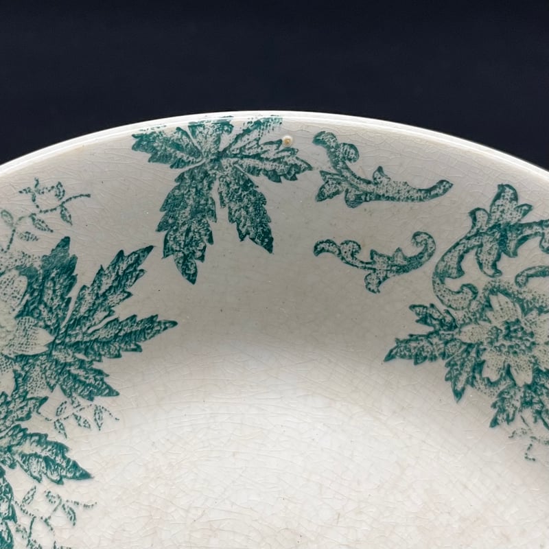 フランスアンティーク・ボルドーアネモネ・スーピエール1個