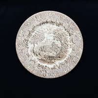 English Ironstone Tableware イングリッシュ・アイアンストーン・テーブルウェア 「Castles Brown」ディナープレート｜英国ヴィンテージ