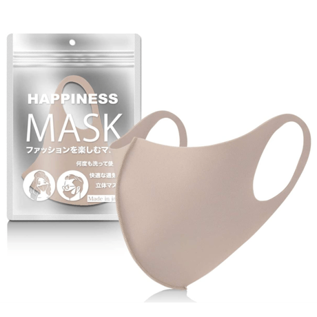 ソフトタッチ　【HAPPINESS】あったかマスク　 男女兼用 メンズ レディース 洗える