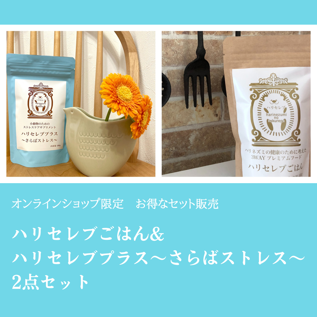 ハリセレブごはんとハリセレブプラス ハリネズミ 新品未開封