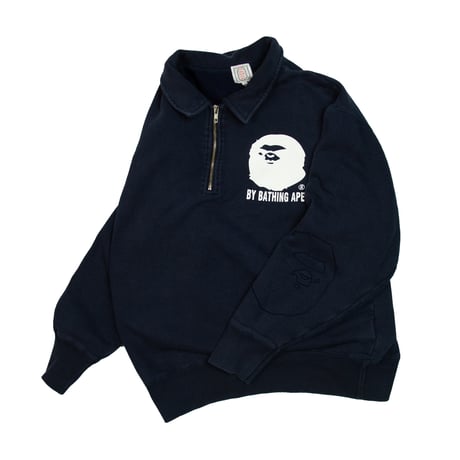 A BATHING APE / 90s Half zip sweat