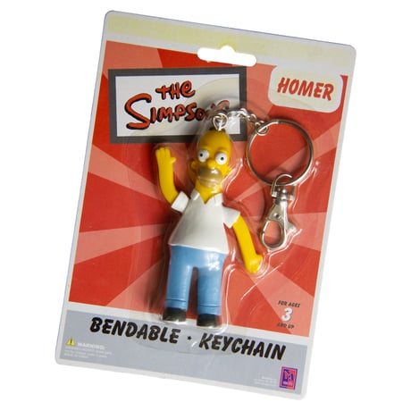 "HOMER"THE SIMPSONS / BENDABLE-KEYCHAIN