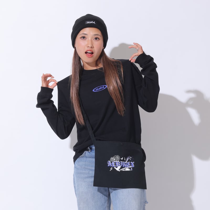 X-girl ロングTシャツ(BLACK) | アルビレディース X-girl ロングTシャツ(BLACK) | アルビレディース