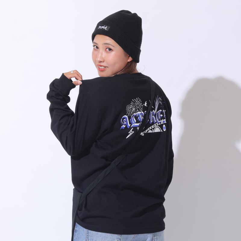 X-girl ロングTシャツ(BLACK) | アルビレディース X-girl ロングTシャツ(BLACK) | アルビレディース