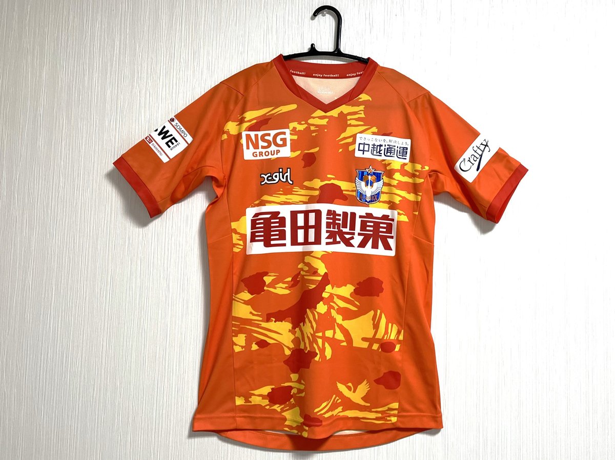 アルビレックス新潟　ゴールキーパーユニフォーム　オレンジ　２ＸＬ　ネーム無し 2021シーズンGKユニフォームデザイン決定！先行予約は12月19日
