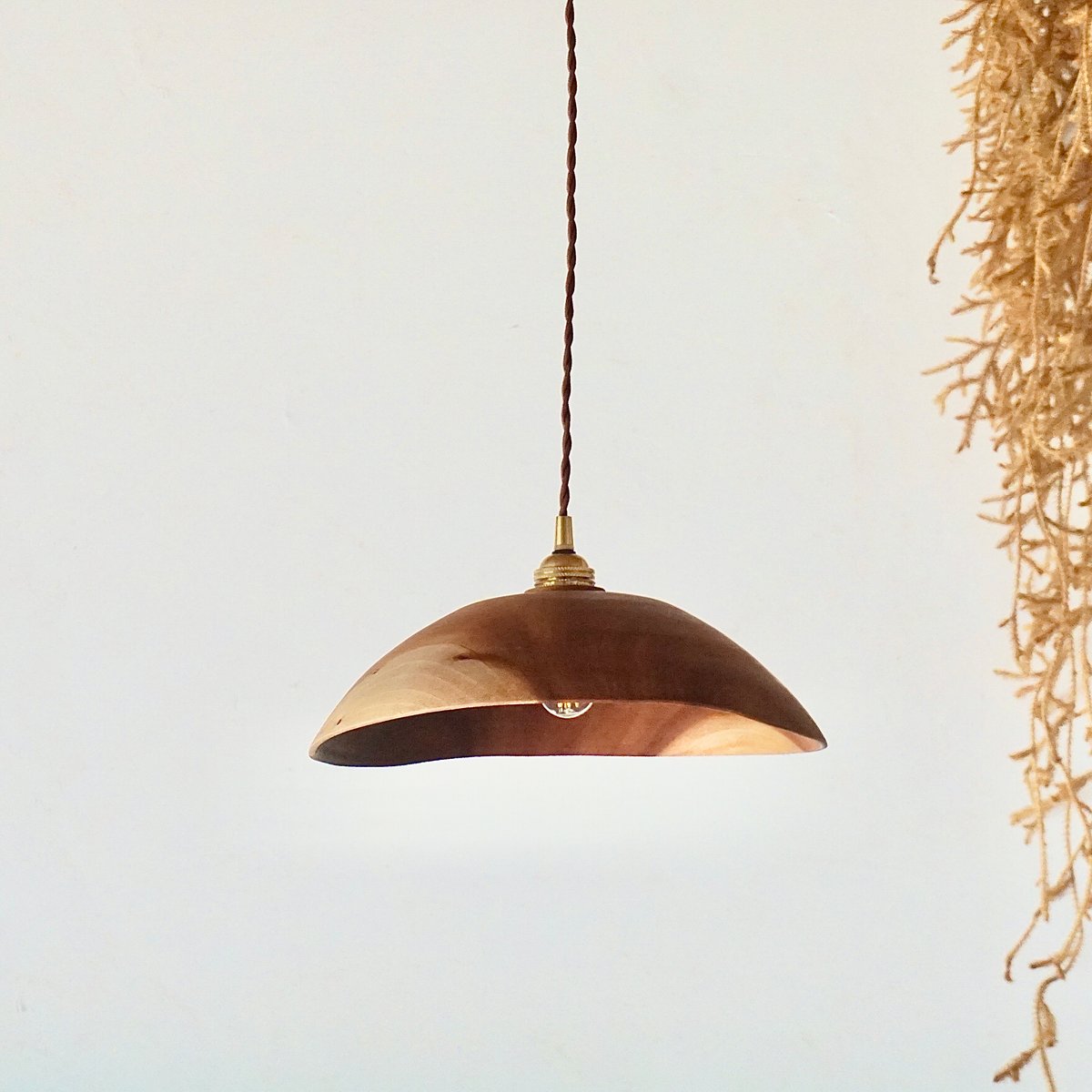 和　モダン　桜　サクラ　和柄　磨り硝子　ブラウン　フリル　シェード　ランプ 和 モダン 桜 サクラ 和柄 磨り硝子 ブラウン フリル シェード