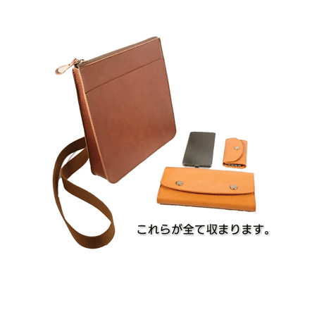 ほそマチのしかくいショルダーバッグ　全8色