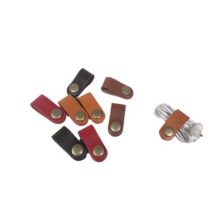 革のクリップホルダー　全４色