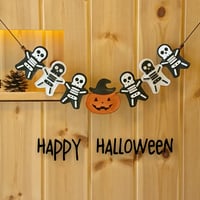 革でできたガーランド  (ハロウィーン Ver.)