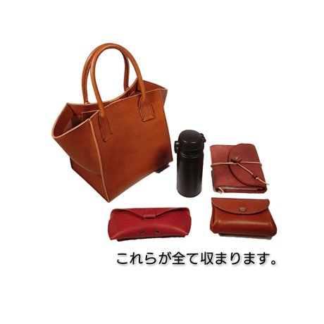 BOX型のトートバッグ　全8色