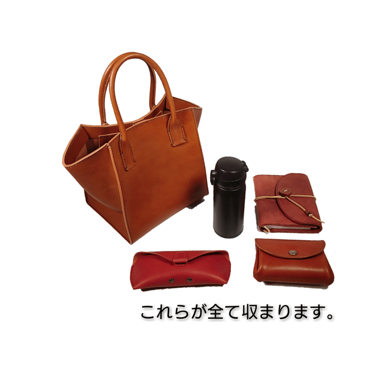 BOX型のトートバッグ 全8色 | 革小物 ng