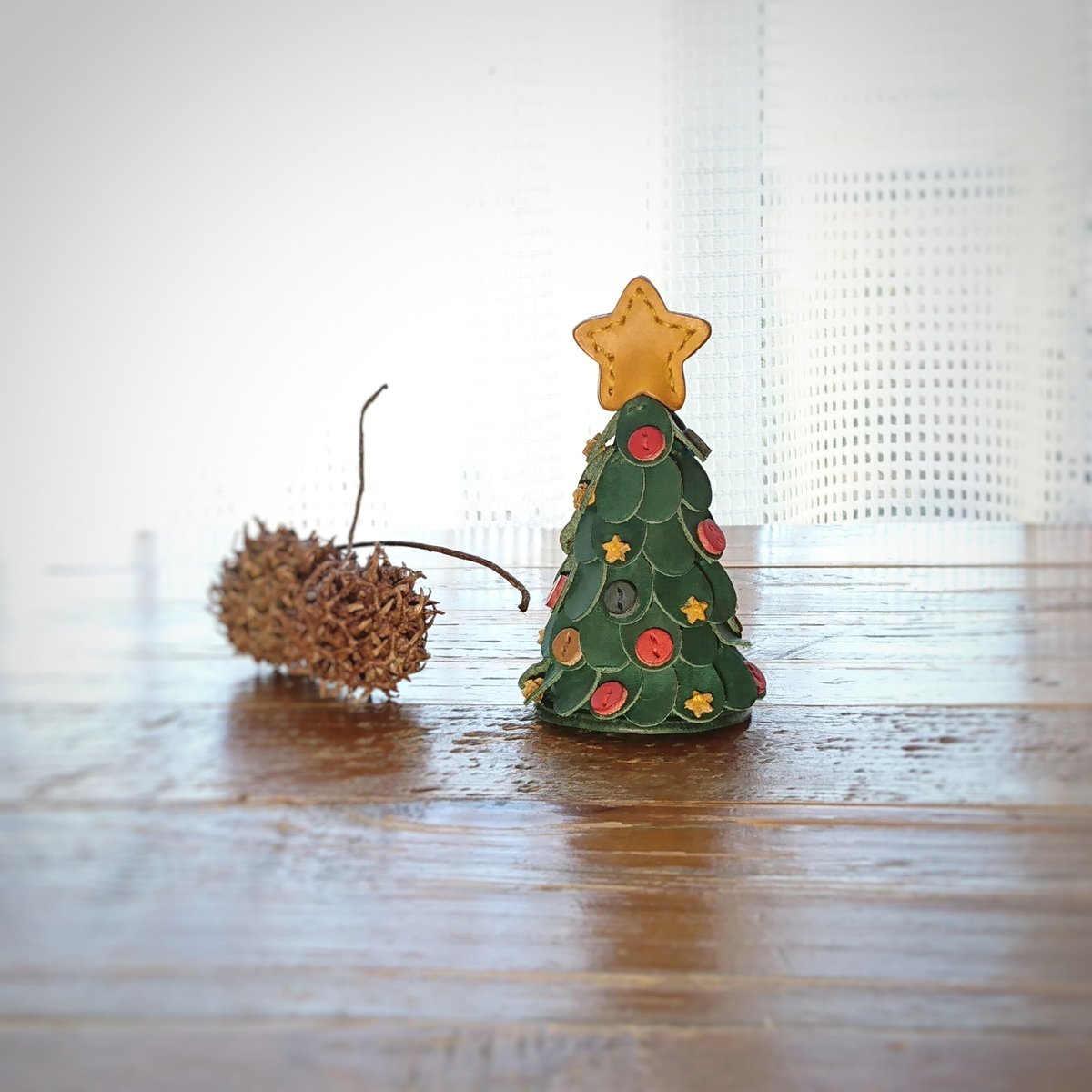 レザーで出来た小さなクリスマスツリー | 革小物 ng レザーで出来た小さなクリスマスツリー | 革小物 ng