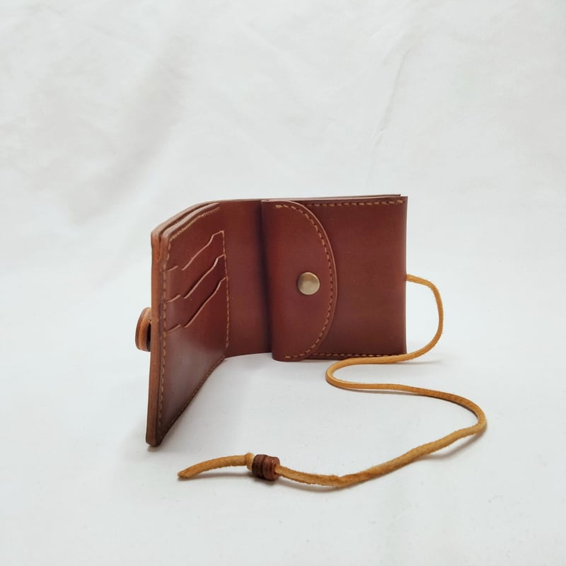 革コンチョの2つ折りウォレット 全8色 | 革小物 ng