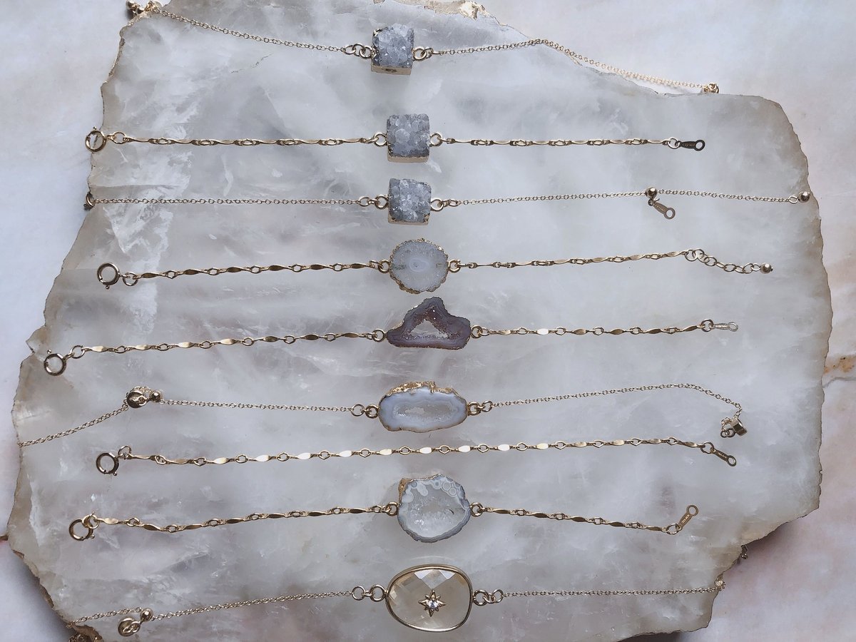 14kgf アゲートのブレスレット◝✩ アゲートジオート 14kgf ブレスレット | Little handmade