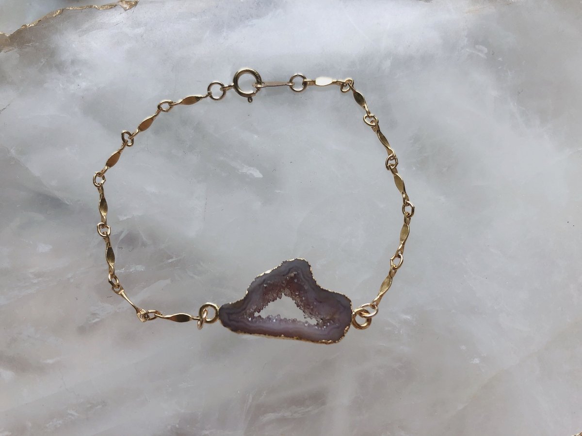 アゲートジオート 14kgf ブレスレット | Little handmade