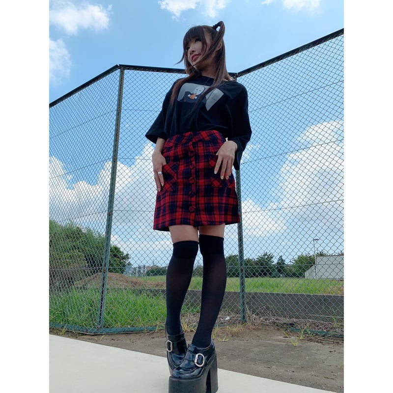 MADGirl 黒赤チェックスカート skr225-60-57-1.jpg