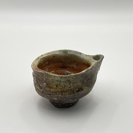 新　学　　伊賀片口酒器