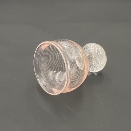 小坂未央　泡線酒杯(ピンク) 1客