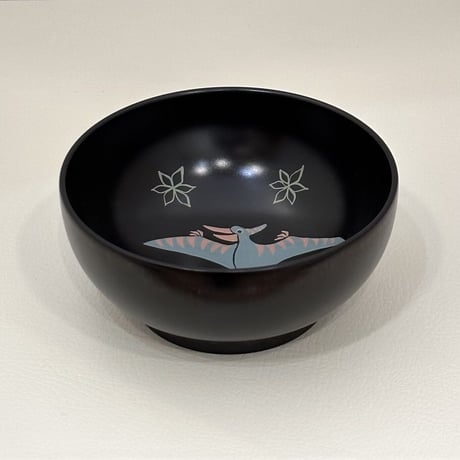 奥の麻衣子　漆絵椀　プテラノドン