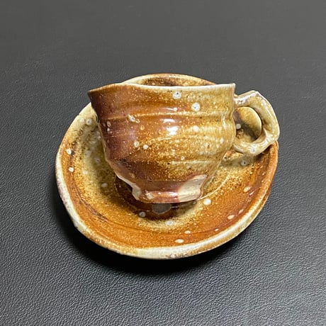 新学　焼〆コーヒー碗皿B