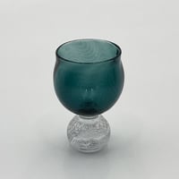 小坂未央　泡線酒杯② (グリーン) 1客