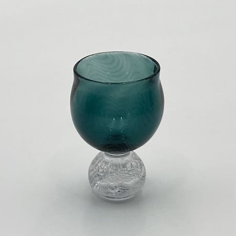 小坂未央　泡線酒杯② (グリーン) 1客
