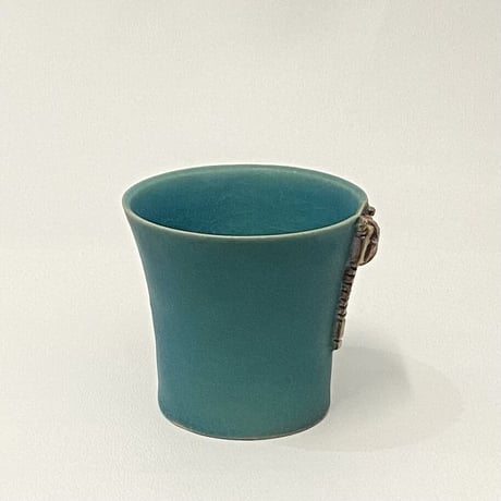 加藤輝雄　Zipperフリーカップ　トルコブルー