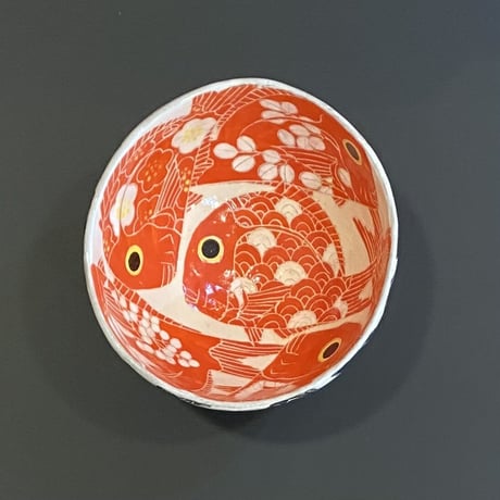 西端春奈　鯛づくし茶碗